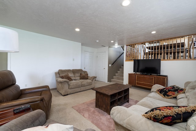 2546 W 1200 N, Roosevelt, UT 84066 - carpeted living room with a textured ceiling