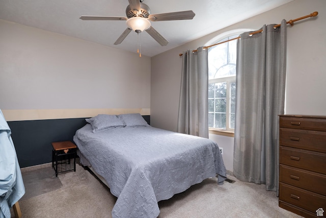 2546 W 1200 N, Roosevelt, UT 84066 - bedroom featuring light colored carpet and ceiling fan