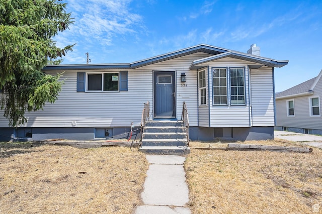 view of front of home featuring entry steps