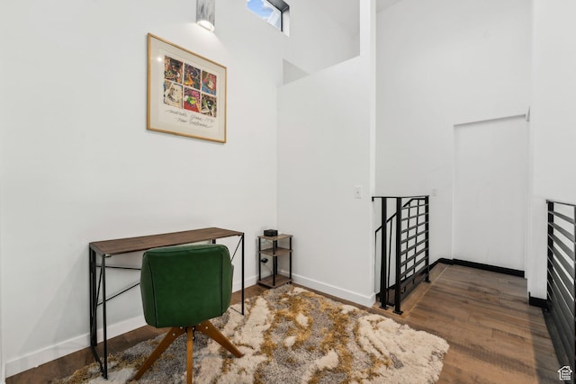 6387 Silver Sage Dr, Park City, UT 84098 - office featuring dark hardwood / wood-style floors