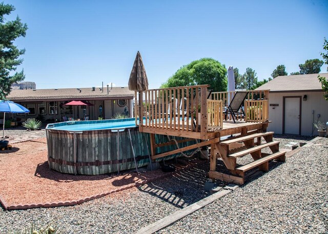 990 S Freedom Way, Big Water, UT 84741 - view of pool featuring a wooden deck