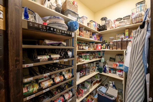 view of pantry