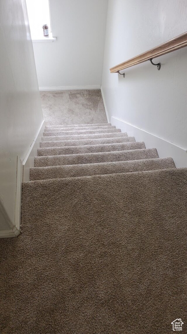 1596 W 300 S Unit 14, Vernal, UT 84078 - staircase with carpet floors