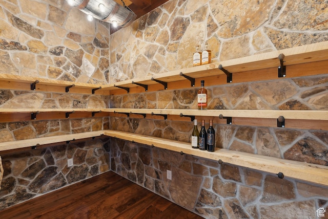 5605 N Johnson Canyon Rd, Kanab, UT 84741 - wine area with hardwood / wood-style floors