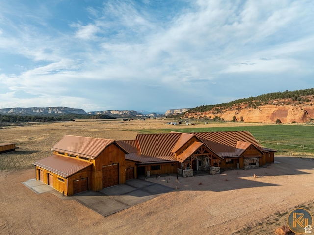 5605 N Johnson Canyon Rd, Kanab, UT 84741 - aerial view of sparsely populated area with a mountain backdrop