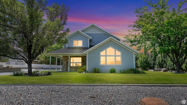 401 N Fairgrounds Rd, Price, UT 84501 - view of front of house with a lawn