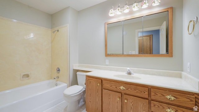 401 N Fairgrounds Rd, Price, UT 84501 - full bathroom featuring vanity, shower / bathing tub combination, and toilet