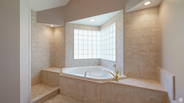 401 N Fairgrounds Rd, Price, UT 84501 - bathroom with plus walk in shower and tile walls