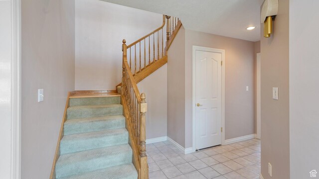 401 N Fairgrounds Rd, Price, UT 84501 - stairs with tile patterned floors