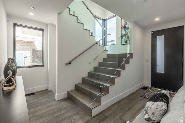 3599 Ridgeline Dr Unit 2, Park City, UT 84098 - entrance foyer with hardwood / wood-style floors