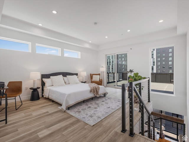 231 S Edison St E Unit 7, Salt Lake City, UT 84111 - bedroom with light wood-style floors and recessed lighting