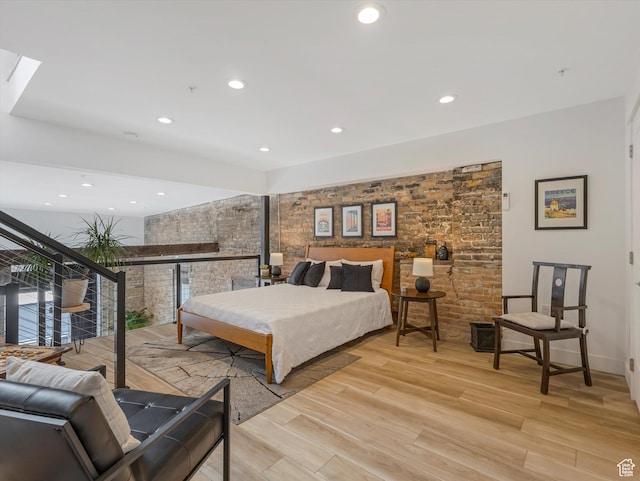 231 S Edison St E Unit 3, Salt Lake City, UT 84111 - bedroom with light wood-type flooring and recessed lighting