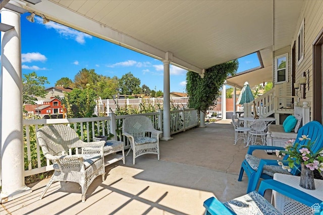 1154 W 1700 S, Syracuse, UT 84075 - view of patio featuring outdoor dining space and a residential view