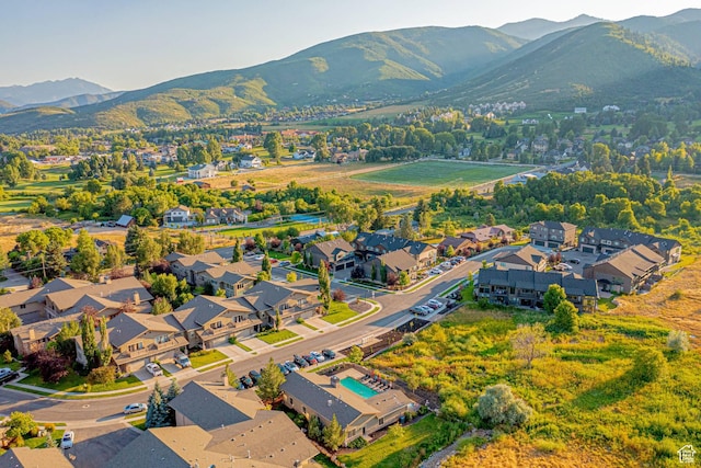 1120 N 520 W Unit 1, Midway, UT 84049 - bird's eye view featuring a residential view and a mountain view