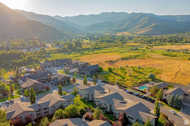 1120 N 520 W Unit 1, Midway, UT 84049 - aerial view featuring a residential view and a mountain view