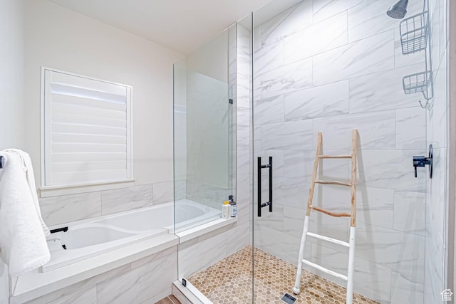 1120 N 520 W Unit 1, Midway, UT 84049 - full bathroom featuring tiled shower and a relaxing tiled tub