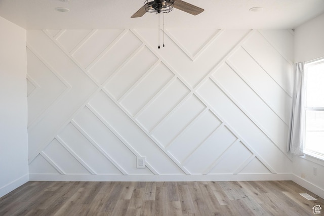 2159 W 520 S, Roosevelt, UT 84066 - spare room featuring ceiling fan and wood finished floors
