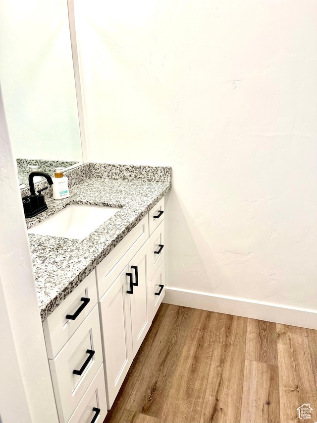 2159 W 520 S, Roosevelt, UT 84066 - bathroom with vanity and hardwood / wood-style floors