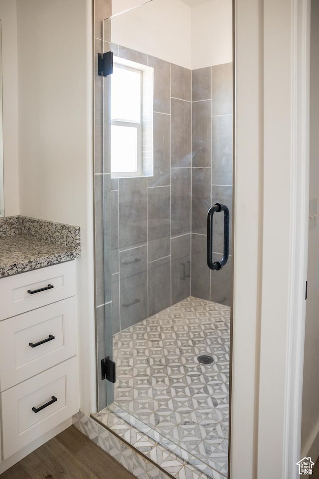 2159 W 520 S, Roosevelt, UT 84066 - bathroom with a stall shower and vanity