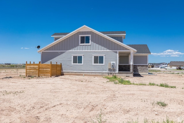 2159 W 520 S, Roosevelt, UT 84066 - back of house with board and batten siding