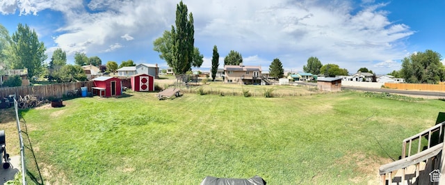 805 E 2910 S, Vernal, UT 84078 - view of yard featuring an outdoor structure, fence, and a shed