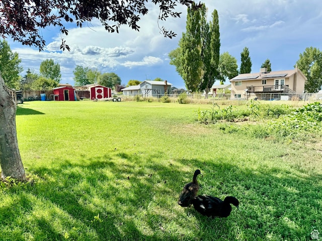 805 E 2910 S, Vernal, UT 84078 - view of yard featuring a shed, an outdoor structure, and fence