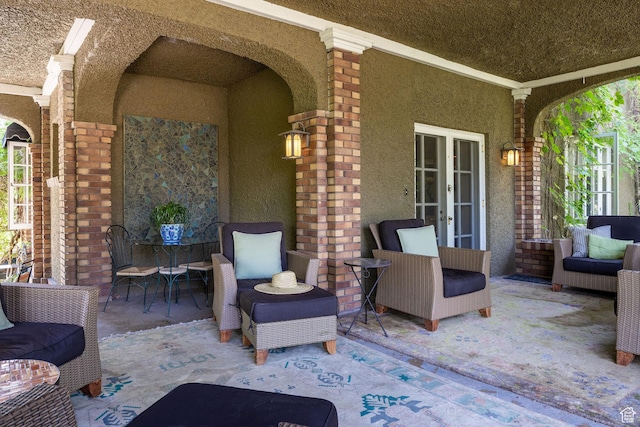 view of patio / terrace with french doors
