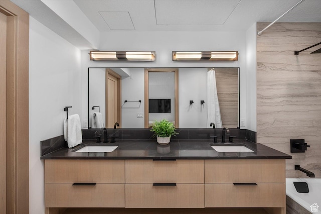 1271 Lowell Ave Unit B-103, Park City, UT 84060 - full bathroom with double vanity and a sink