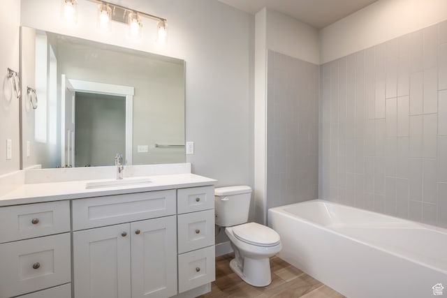 1068 S 2760 E, Spanish Fork, UT 84660 - full bathroom featuring vanity, toilet, and tiled shower / bath
