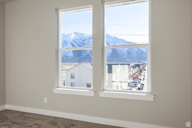 1068 S 2760 E, Spanish Fork, UT 84660 - details featuring a mountain view and carpet flooring