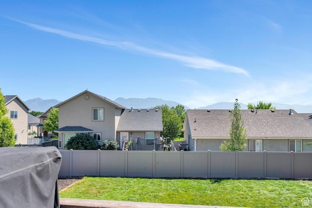 7078 N Sierra Way E, Eagle Mountain, UT 84005 - view of yard with a mountain view