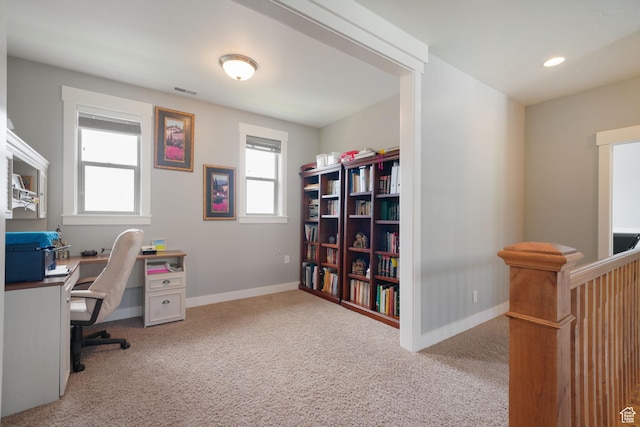 1566 E 300 S, Pleasant Grove, UT 84062 - office area with recessed lighting, carpet, and baseboards