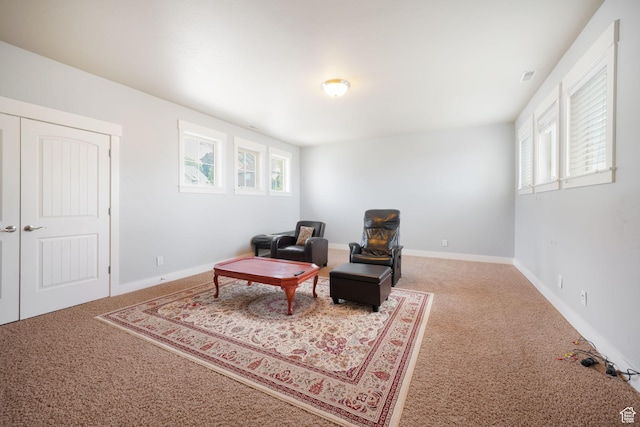 1566 E 300 S, Pleasant Grove, UT 84062 - sitting room featuring carpet floors, baseboards, and a healthy amount of sunlight