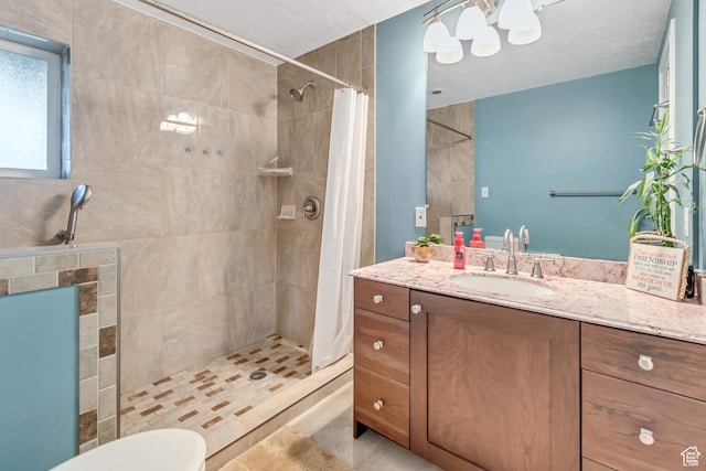 751 W 3500 N, Pleasant View, UT 84414 - bathroom with vanity, walk in shower, and toilet
