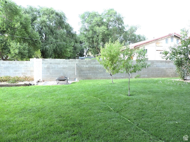 325 N 100 W, Delta, UT 84624 - view of yard with a fenced backyard and a fire pit