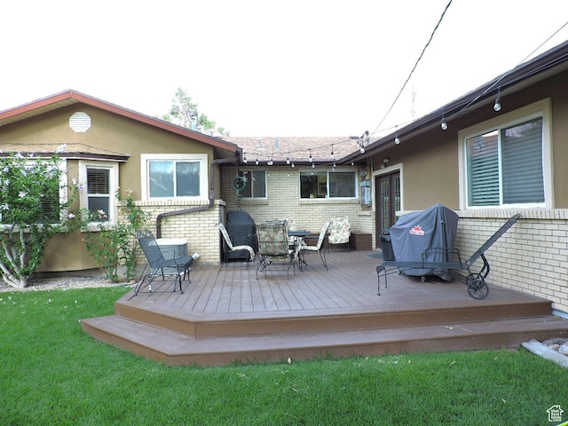 325 N 100 W, Delta, UT 84624 - exterior space with brick siding, a yard, and a deck
