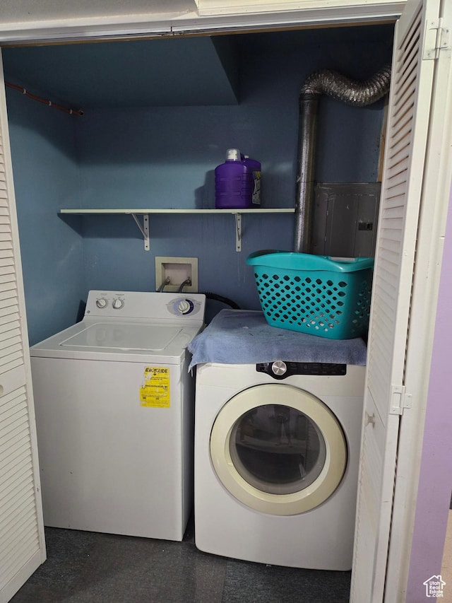 136 S 200 W, Wellsville, UT 84339 - laundry area with washing machine and dryer