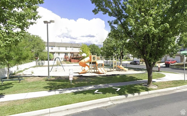1279 W Culloden Ct, Murray, UT 84123 - view of community with playground community and a yard