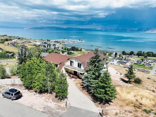 588 W Raspberry Patch Rd, Garden City, UT 84028 - bird's eye view featuring a residential view and a water view