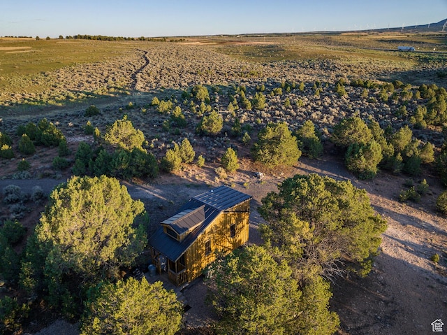 drone / aerial view featuring a rural view