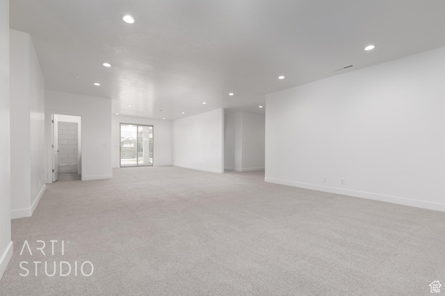 445 N 250 E, La Verkin, UT 84745 - empty room with recessed lighting, light colored carpet, and baseboards