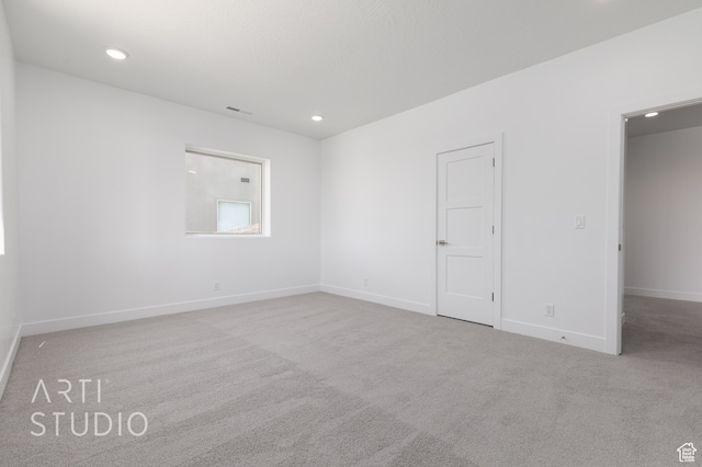view of carpeted empty room