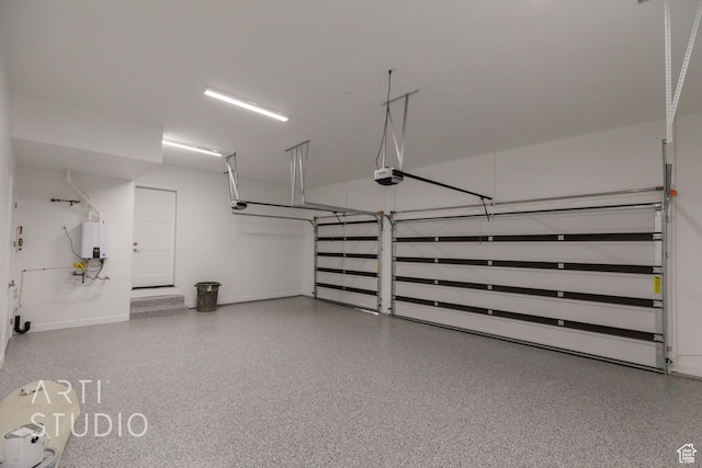445 N 250 E, La Verkin, UT 84745 - garage with a garage door opener, baseboards, and water heater