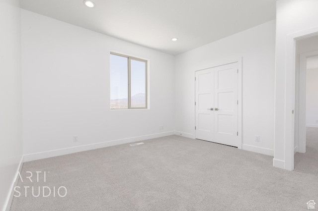 445 N 250 E, La Verkin, UT 84745 - unfurnished bedroom featuring carpet, baseboards, and recessed lighting