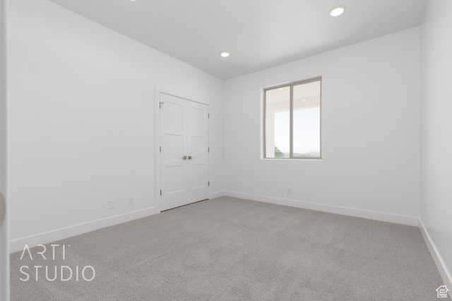 view of carpeted empty room