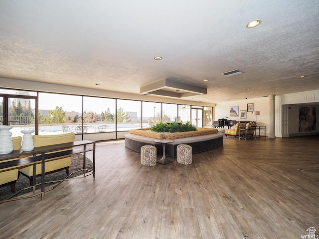 interior space featuring visible vents