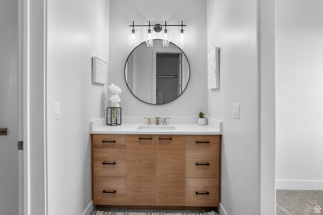 2596 S Gritton St, Hurricane, UT 84737 - bathroom with vanity and baseboards