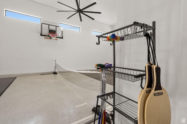 view of basketball court