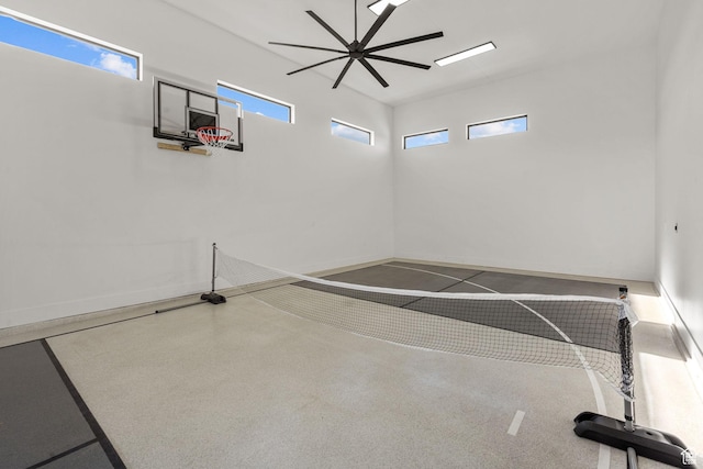 view of basketball court