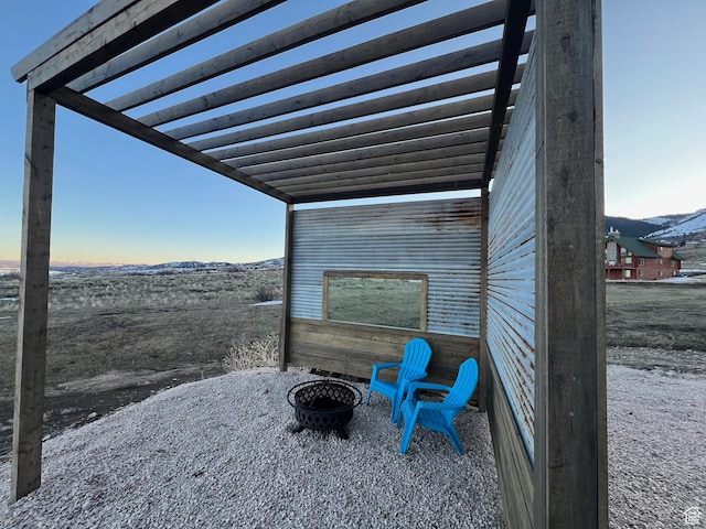 109 Gentle Ben Rd, Fish Haven, ID 83287 - view of patio / terrace with a mountain view